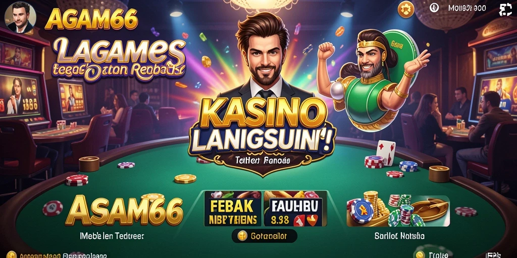 Screenshot AGAM66 menampilkan pengalaman Live Casino yang mendebarkan.