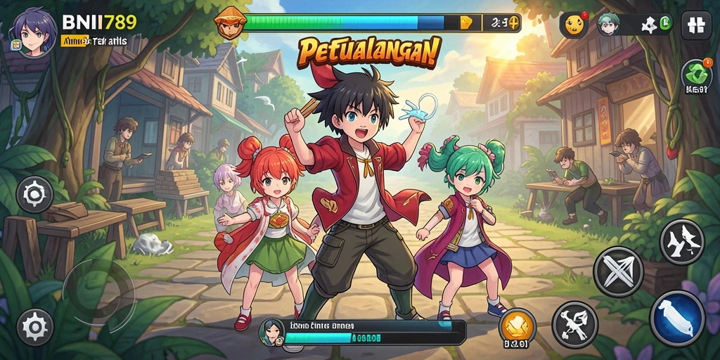 Tampilan menarik dari gameplay anime BNI789 yang imersif.