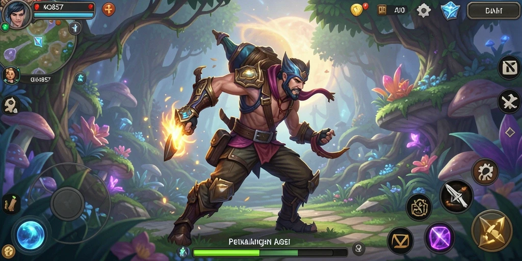 Tangkapan layar menunjukkan pertarungan seru dalam permainan ARPG KO857.
