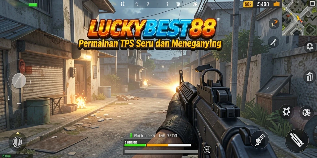 Screenshot gameplay dari LUCKYBEST88 menampilkan aksi pertempuran yang mendebarkan.