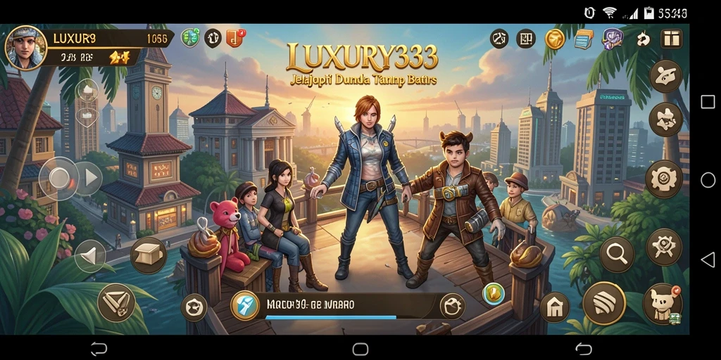 Screenshot gameplay <strong>LUXURY333</strong> menampilkan petualangan seru di dunia terbuka.