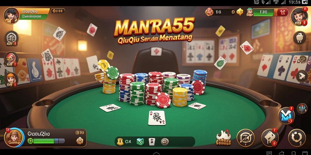 Gameplay seru dan menarik dari MANTRA55 saat bermain QiuQiu.