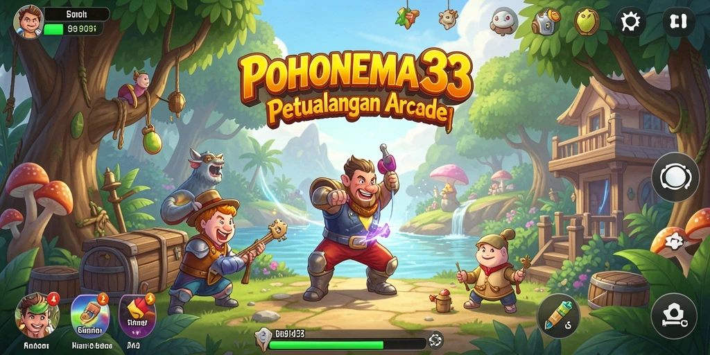 Tampilan gameplay seru dari POHONEMAS33 yang penuh tantangan.