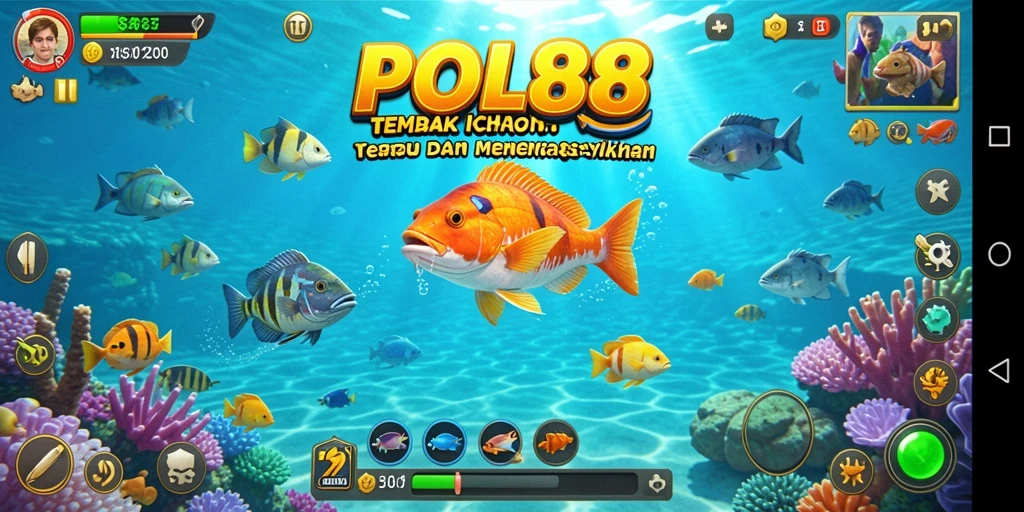 Screenshot gameplay POL88 menampilkan aksi seru dalam Tembak Ikan.
