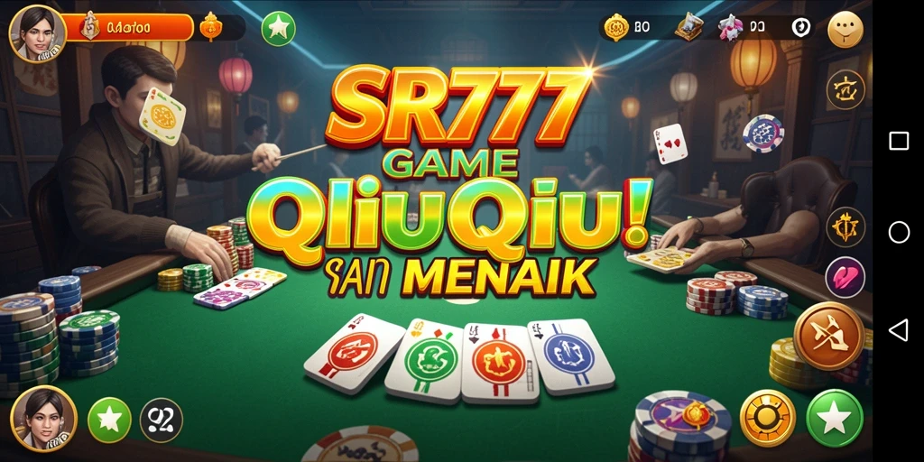 Screenshot gameplay SR777 menampilkan aksi QiuQiu yang seru dan menegangkan.